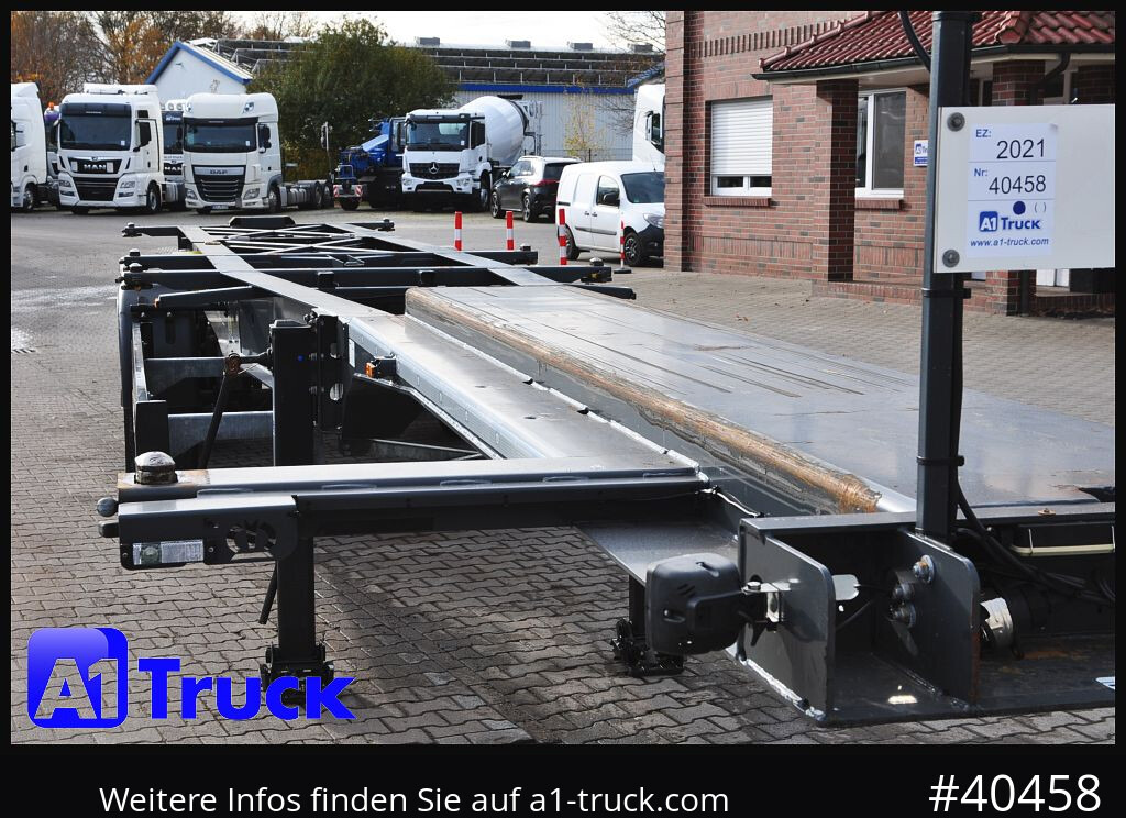 KRONE Container Chassi lang, 2 x 7,45 Wechselbrücken, wenig genutzt.. - نصف مقطورة لنقل الحاويات: صورة 2 KRONE Container Chassi lang, 2 x 7,45 Wechselbrücken, wenig genutzt.. - نصف مقطورة لنقل الحاويات: صورة 2