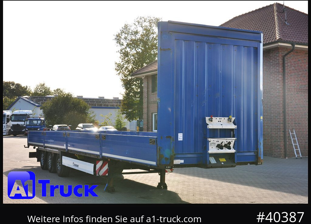 KRONE Mega, Pritsche, 1 Vorbesitzer, TÜV 01-2026, Staplerhalterung - نصف مقطورة مسطحة: صورة 1 KRONE Mega, Pritsche, 1 Vorbesitzer, TÜV 01-2026, Staplerhalterung - نصف مقطورة مسطحة: صورة 1