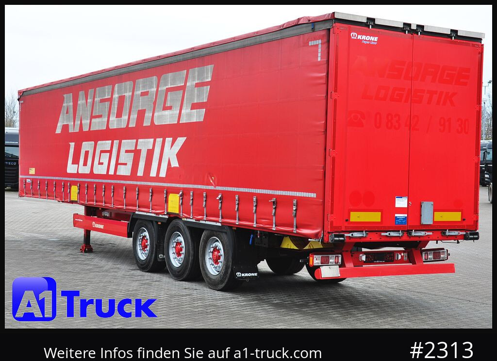 نصف مقطورة ستارة KRONE SD Tautliner, Joloda, Paper, guter Zustand, 1 Vorbesitzer: صورة 13