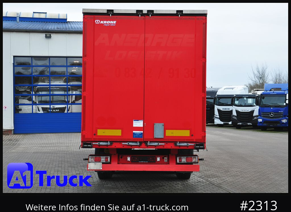 نصف مقطورة ستارة KRONE SD Tautliner, Joloda, Paper, guter Zustand, 1 Vorbesitzer: صورة 12