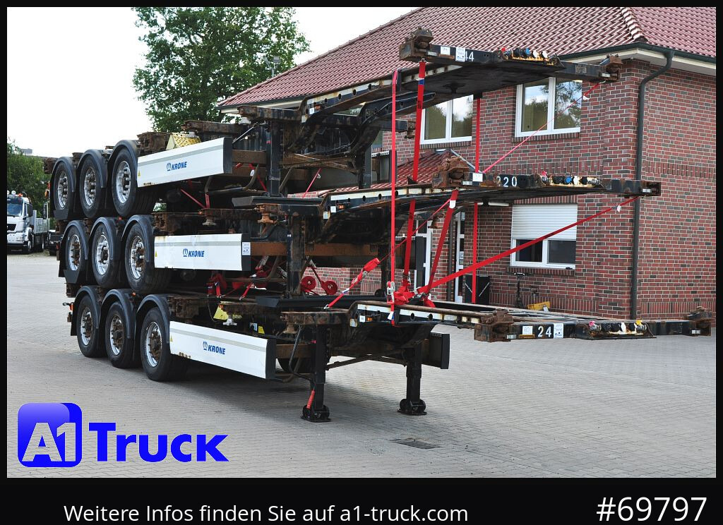 KRONE SDC, Containerchassis, 3 erPaket, 2x20/30/40 - نصف مقطورة لنقل الحاويات: صورة 1 KRONE SDC, Containerchassis, 3 erPaket, 2x20/30/40 - نصف مقطورة لنقل الحاويات: صورة 1