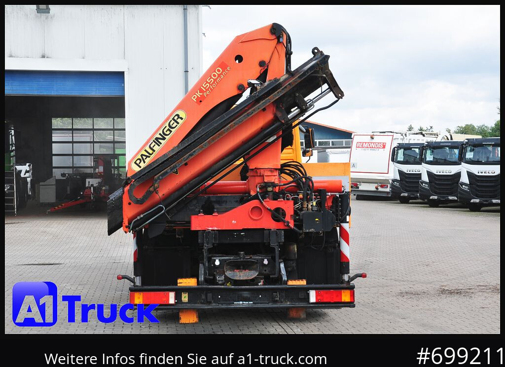 شاحنات مسطحة, شاحنة كرين MAN MAN F 2000 26.464 Intarder Kran PK 15.500 Funk,: صورة 9