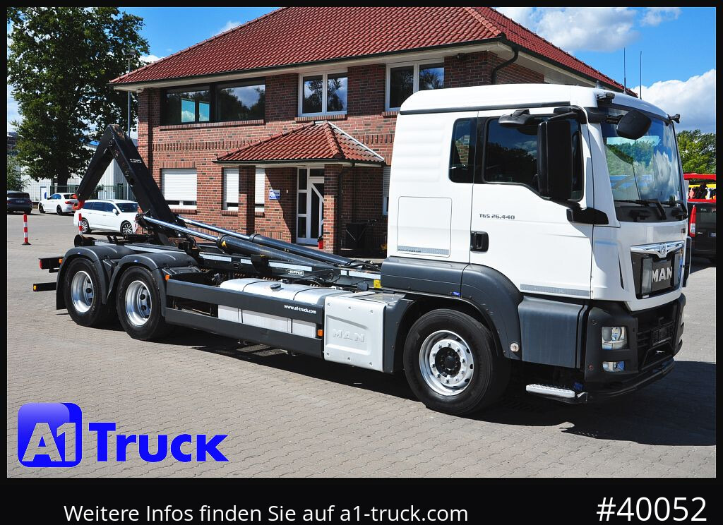 MAN TGS 26.440 BL 6x4 Meiller RK 20.70, Intarder - شاحنة ذات خطاف: صورة 1 MAN TGS 26.440 BL 6x4 Meiller RK 20.70, Intarder - شاحنة ذات خطاف: صورة 1