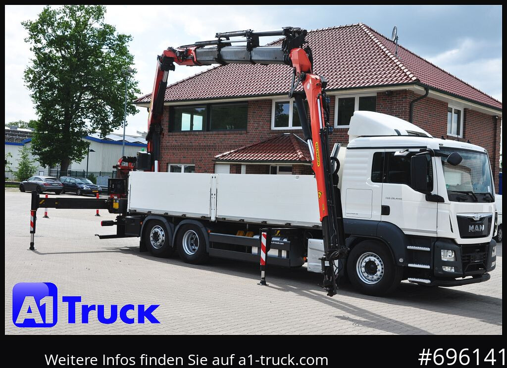 MAN TGS 26.440, PK27002 Jib 21m, Funk, Lift-Lenkachse, - شاحنات مسطحة, شاحنة كرين: صورة 1 MAN TGS 26.440, PK27002 Jib 21m, Funk, Lift-Lenkachse, - شاحنات مسطحة, شاحنة كرين: صورة 1