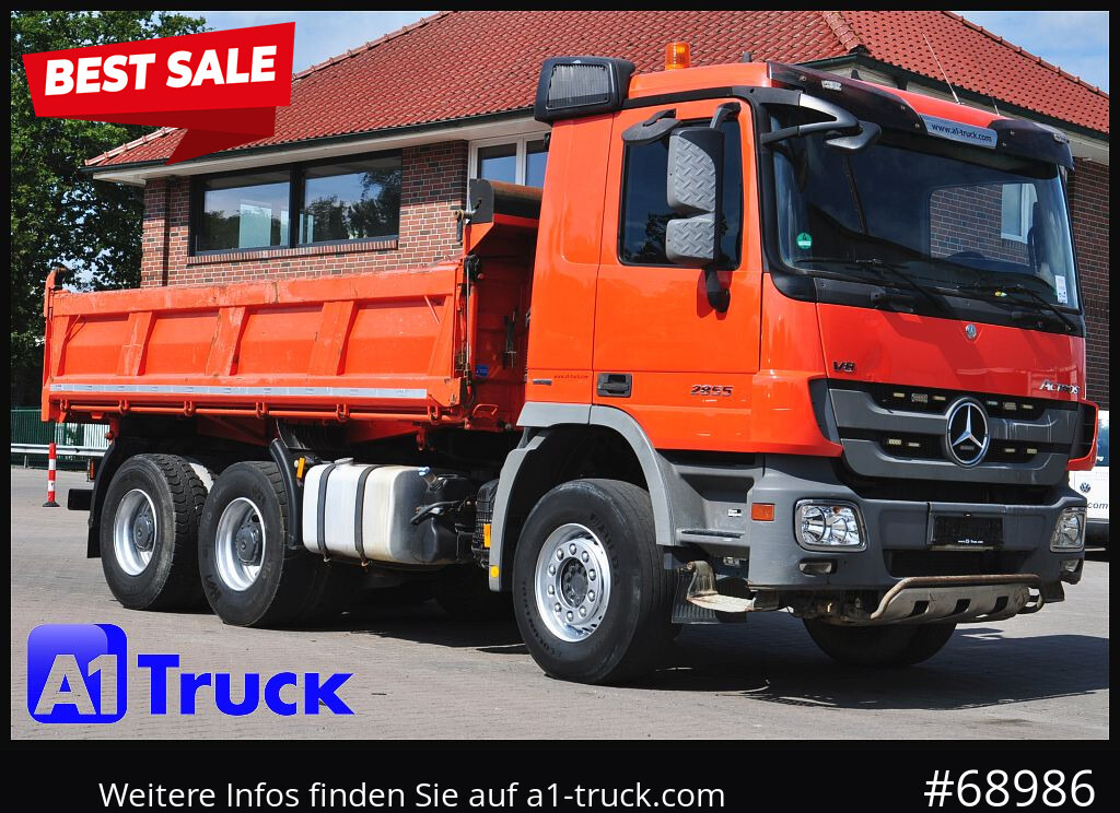 MERCEDES-BENZ Actros 2655 ,V8, 6x4 Meiller Klima , EPS - شاحنة قلاب: صورة 1 MERCEDES-BENZ Actros 2655 ,V8, 6x4 Meiller Klima , EPS - شاحنة قلاب: صورة 1