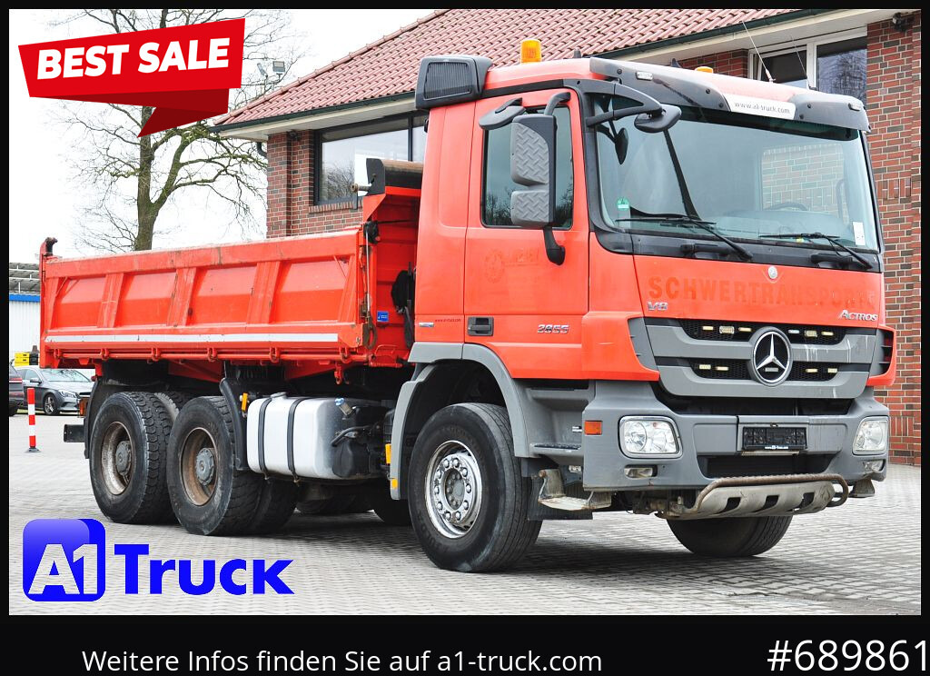 MERCEDES-BENZ Actros 2655 ,V8, 6x4 Meiller Klima , EPS - شاحنة قلاب: صورة 1 MERCEDES-BENZ Actros 2655 ,V8, 6x4 Meiller Klima , EPS - شاحنة قلاب: صورة 1