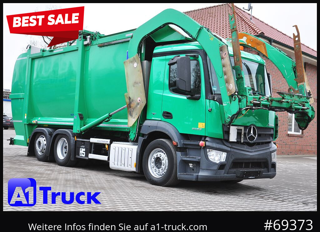MERCEDES-BENZ Antos 2533, HS Millenium XXL37 Überkopflader, - شاحنة النفايات: صورة 1 MERCEDES-BENZ Antos 2533, HS Millenium XXL37 Überkopflader, - شاحنة النفايات: صورة 1