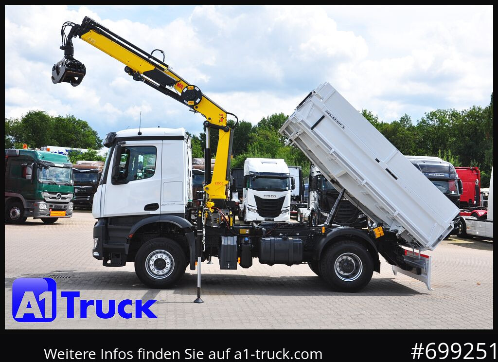 MERCEDES-BENZ Arocs 1840, Kipper + Kran,Funk Navi, - شاحنة كرين, شاحنة قلاب: صورة 2 MERCEDES-BENZ Arocs 1840, Kipper + Kran,Funk Navi, - شاحنة كرين, شاحنة قلاب: صورة 2