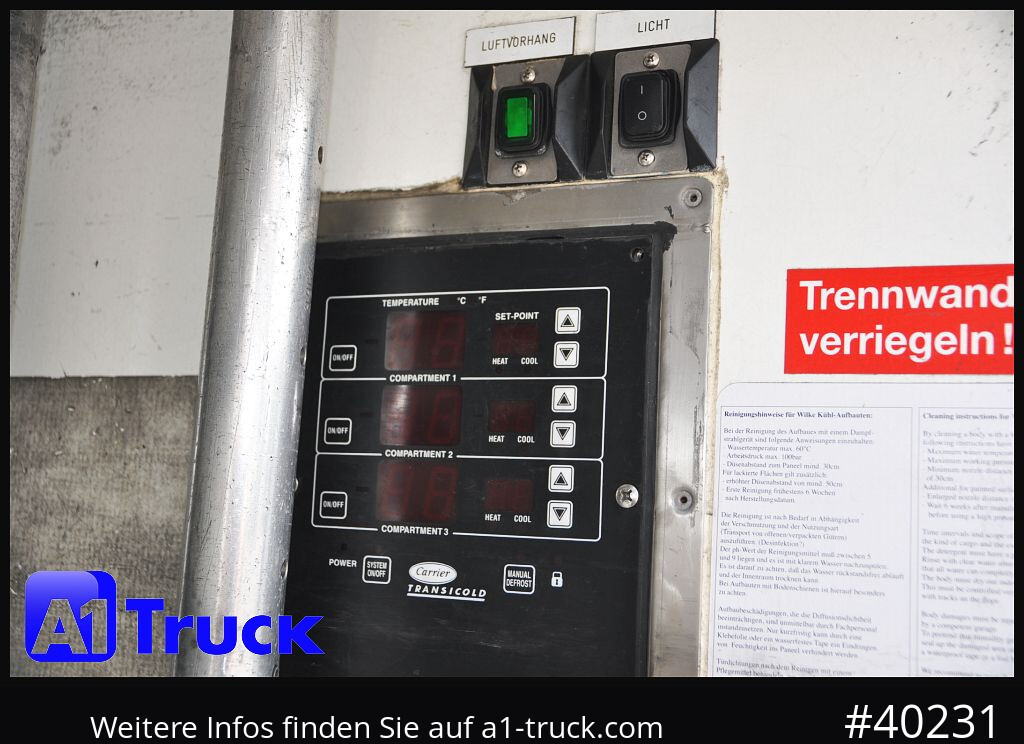 MERCEDES-BENZ Atego 1222, Kühlkoffer, Carrier Supra 850 Mt, LBW - شاحنة الفريزر: صورة 2 MERCEDES-BENZ Atego 1222, Kühlkoffer, Carrier Supra 850 Mt, LBW - شاحنة الفريزر: صورة 2