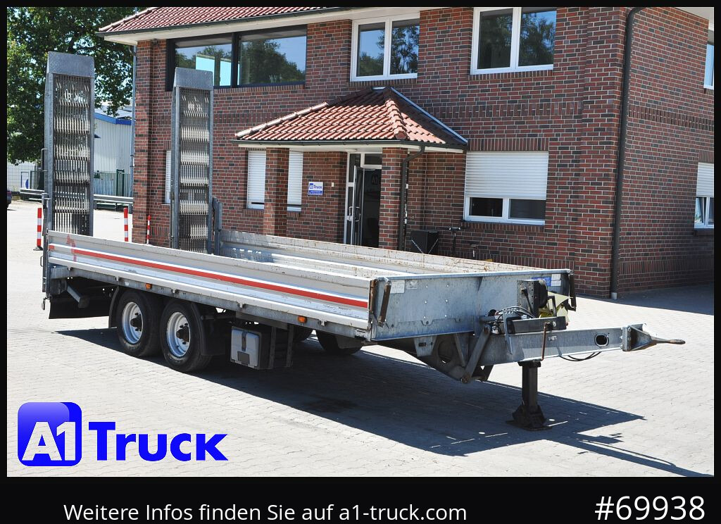 MUELLER-MITTELTAL Tandem Tieflader 11,9t. Rampen, L6,2m, - مقطورة مسطحة منخفضة: صورة 1 MUELLER-MITTELTAL Tandem Tieflader 11,9t. Rampen, L6,2m, - مقطورة مسطحة منخفضة: صورة 1