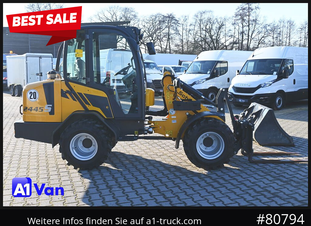 SCHAEFFER Schäffer 2445S Hoflader, Gabel, 127 Bstd. - اللودر بعجل: صورة 1 SCHAEFFER Schäffer 2445S Hoflader, Gabel, 127 Bstd. - اللودر بعجل: صورة 1