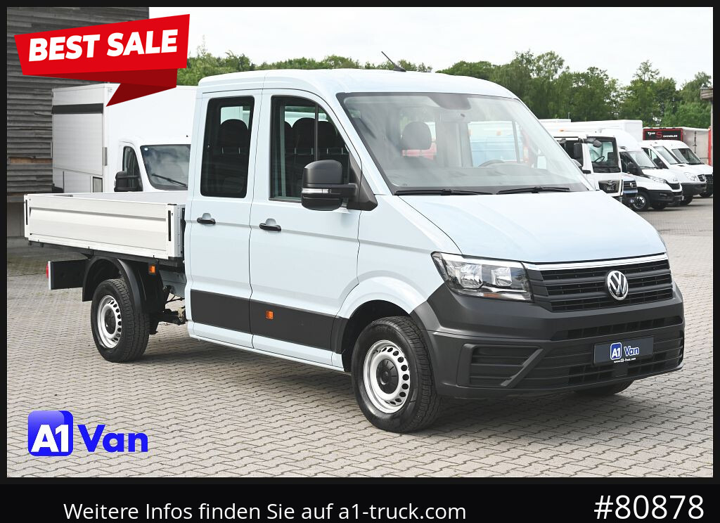 VOLKSWAGEN Crafter 35 Pritsche Doka, AHK, 7-Sitzer, Heckantrieb - شاحنة مفتوحة, الشاحنات الصغيرة كابينة مزدوجة: صورة 1 VOLKSWAGEN Crafter 35 Pritsche Doka, AHK, 7-Sitzer, Heckantrieb - شاحنة مفتوحة, الشاحنات الصغيرة كابينة مزدوجة: صورة 1