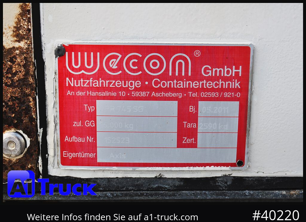 WECON WPR 745, verzinkt, 2520  innen, Code XL WECON WPR 745, verzinkt, 2520  innen, Code XL: صورة 8