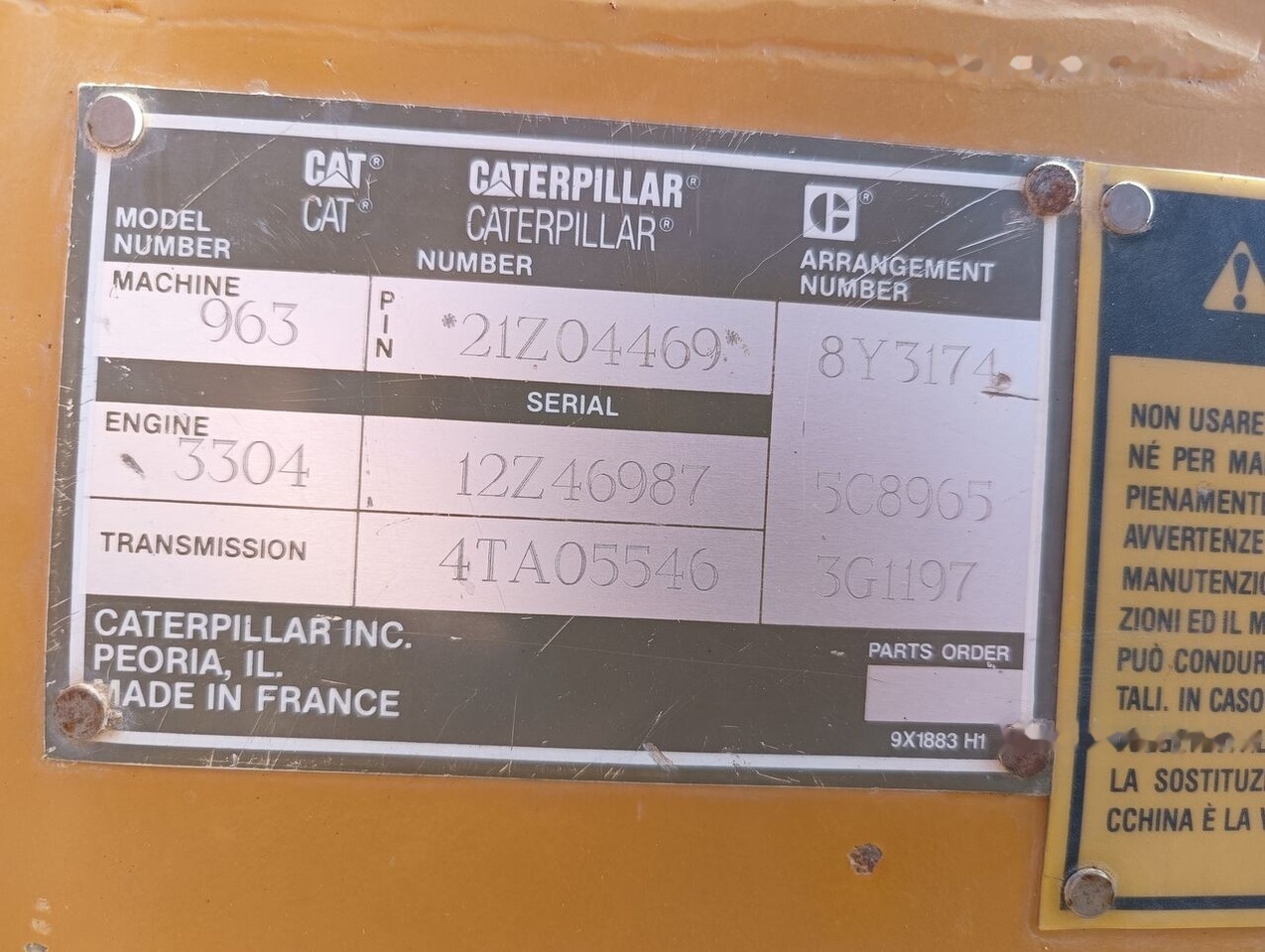 Caterpillar 963 - اللودر المجنزر: صورة 5 Caterpillar 963 - اللودر المجنزر: صورة 5
