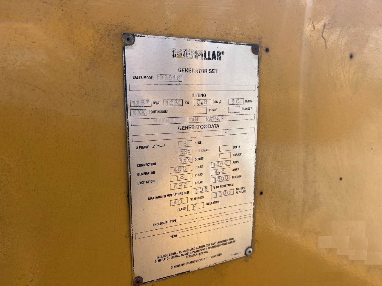 مجموعة المولدات Caterpillar G3516: صورة 6 مجموعة المولدات Caterpillar G3516: صورة 6