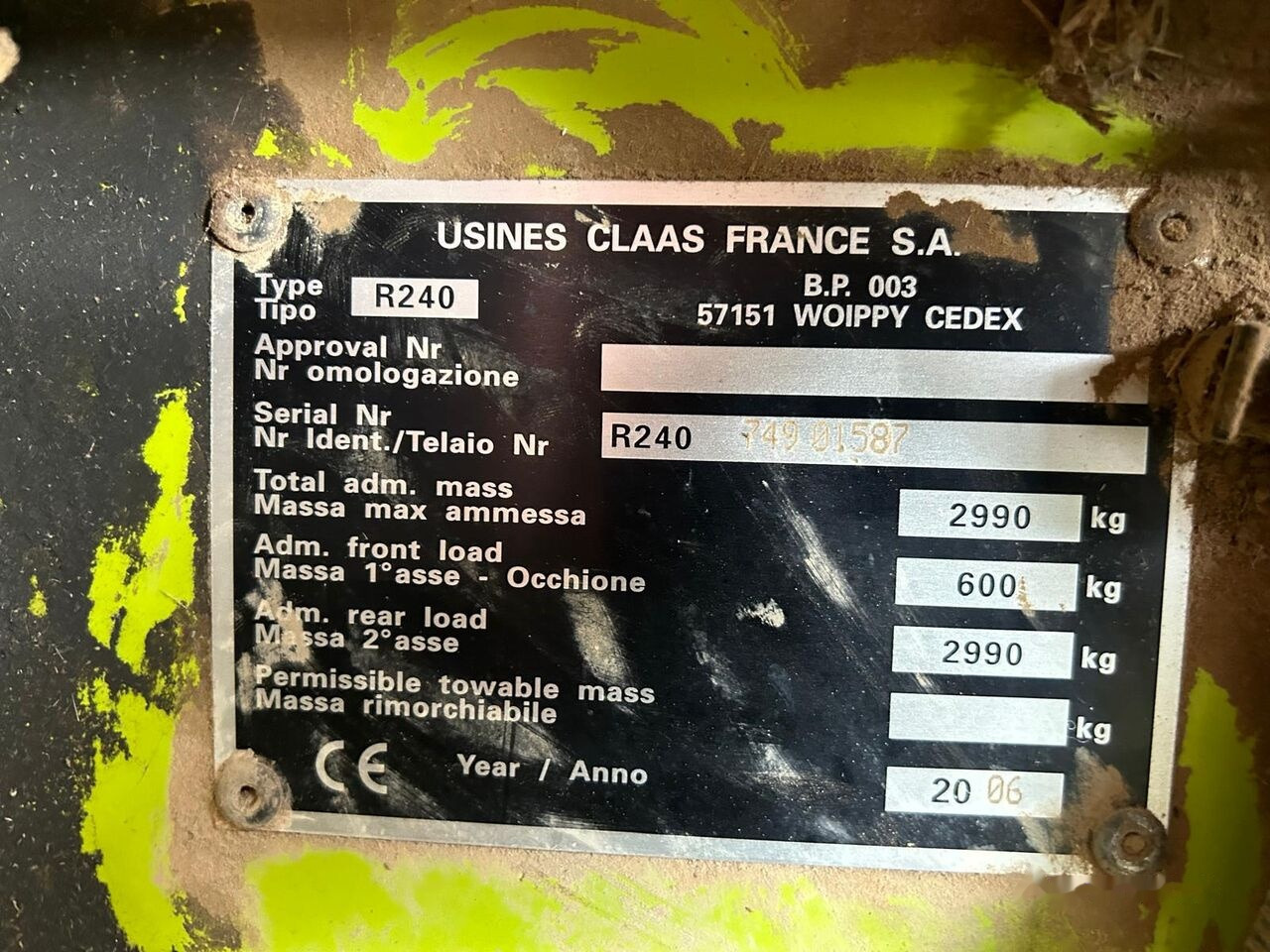 Claas ROLLANT 240 - مكنة: صورة 3 Claas ROLLANT 240 - مكنة: صورة 3