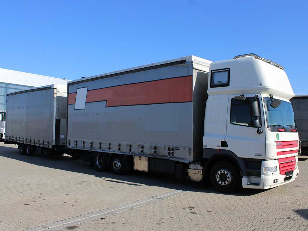 DAF CF 85.460, 6X2, INDEPENDENT AIR CONDITIONING + FLIEGL TPS 100 (2003) - شاحنة ستارة: صورة 3 DAF CF 85.460, 6X2, INDEPENDENT AIR CONDITIONING + FLIEGL TPS 100 (2003) - شاحنة ستارة: صورة 3