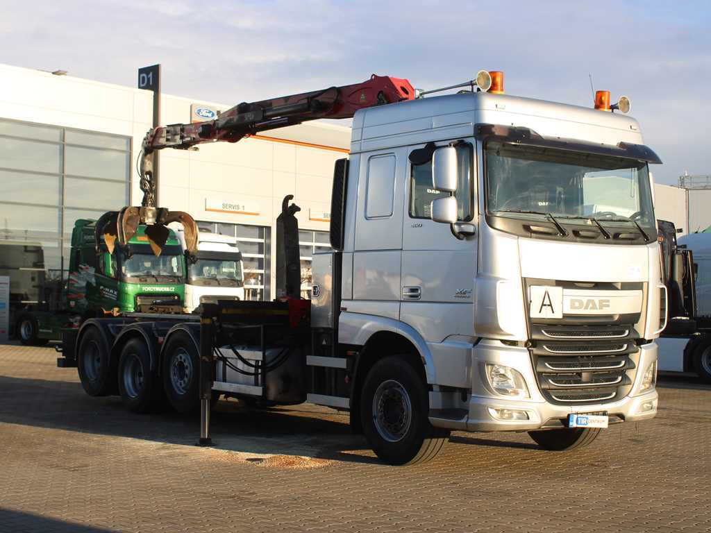 DAF XF 460, EURO 6, 8X2, 2X LIFT AXLE, PALFINGER S260Z96 - شاحنة ذات خطاف, شاحنة كرين: صورة 3 DAF XF 460, EURO 6, 8X2, 2X LIFT AXLE, PALFINGER S260Z96 - شاحنة ذات خطاف, شاحنة كرين: صورة 3
