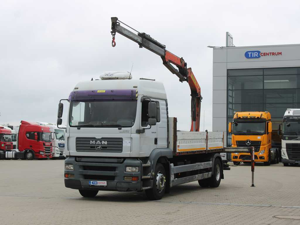 MAN TGA 18.430, EURO 4, RETARDER, INDEPENDENT AIR CONDITIONING, PALFINGER PK10500A - شاحنات مسطحة, شاحنة كرين: صورة 1 MAN TGA 18.430, EURO 4, RETARDER, INDEPENDENT AIR CONDITIONING, PALFINGER PK10500A - شاحنات مسطحة, شاحنة كرين: صورة 1