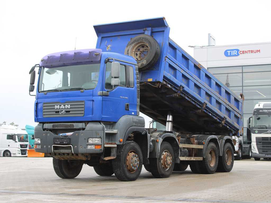 MAN TGA 41.480, 8X6, THREE SIDED, EURO 3, RETARDER, 17m³ - شاحنة قلاب: صورة 1 MAN TGA 41.480, 8X6, THREE SIDED, EURO 3, RETARDER, 17m³ - شاحنة قلاب: صورة 1