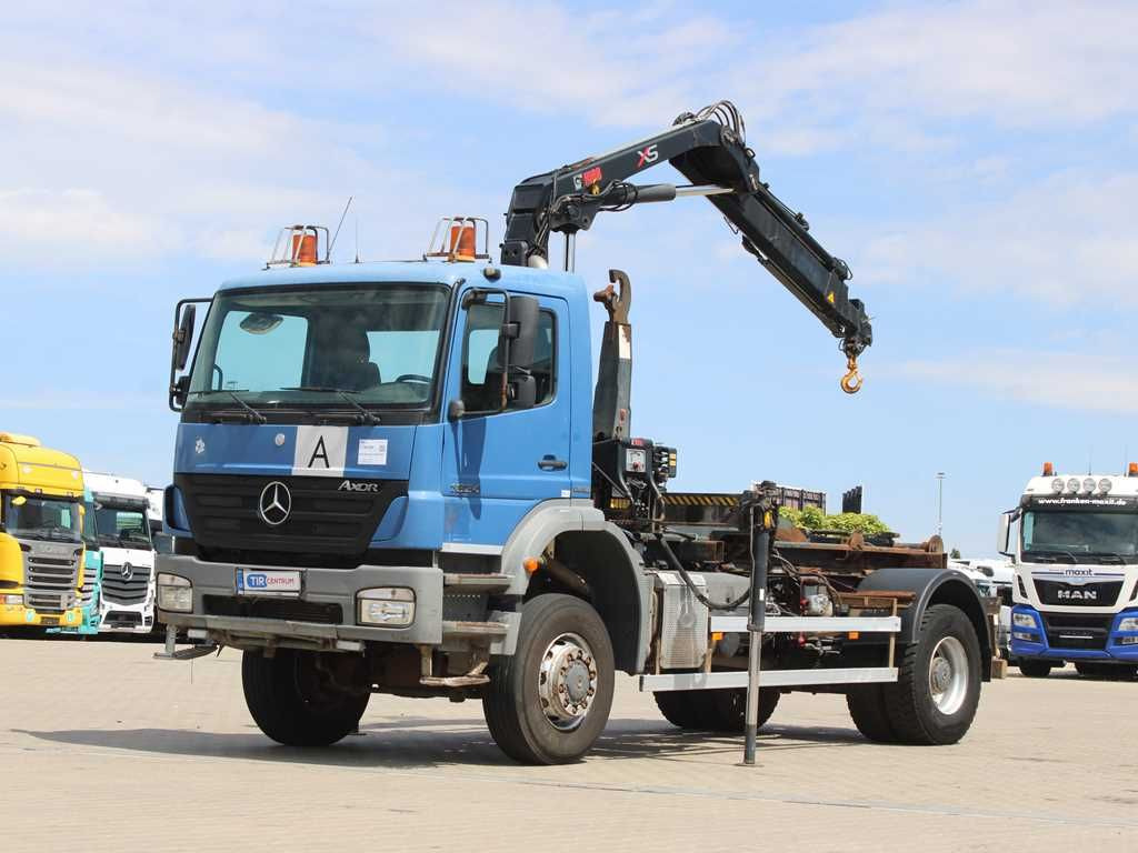 Mercedes-Benz AXOR 1824, CRANE HIAB 099B-3 DUO, 4x4 - شاحنة ذات خطاف, شاحنة كرين: صورة 1 Mercedes-Benz AXOR 1824, CRANE HIAB 099B-3 DUO, 4x4 - شاحنة ذات خطاف, شاحنة كرين: صورة 1