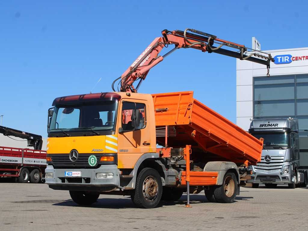 Mercedes-Benz Actros 1523, CRANE ATLAS 60.1, THREESSIDED - شاحنة قلاب, شاحنة كرين: صورة 1 Mercedes-Benz Actros 1523, CRANE ATLAS 60.1, THREESSIDED - شاحنة قلاب, شاحنة كرين: صورة 1