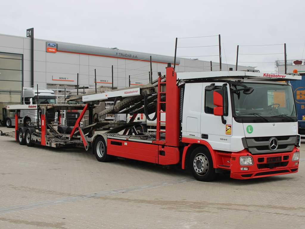 Mercedes-Benz Actros 1844, EURO 5EEV, RETARDER + KÄSSBOHRER METAGO (2006) - شاحنة نقل سيارات شاحنة: صورة 3 Mercedes-Benz Actros 1844, EURO 5EEV, RETARDER + KÄSSBOHRER METAGO (2006) - شاحنة نقل سيارات شاحنة: صورة 3