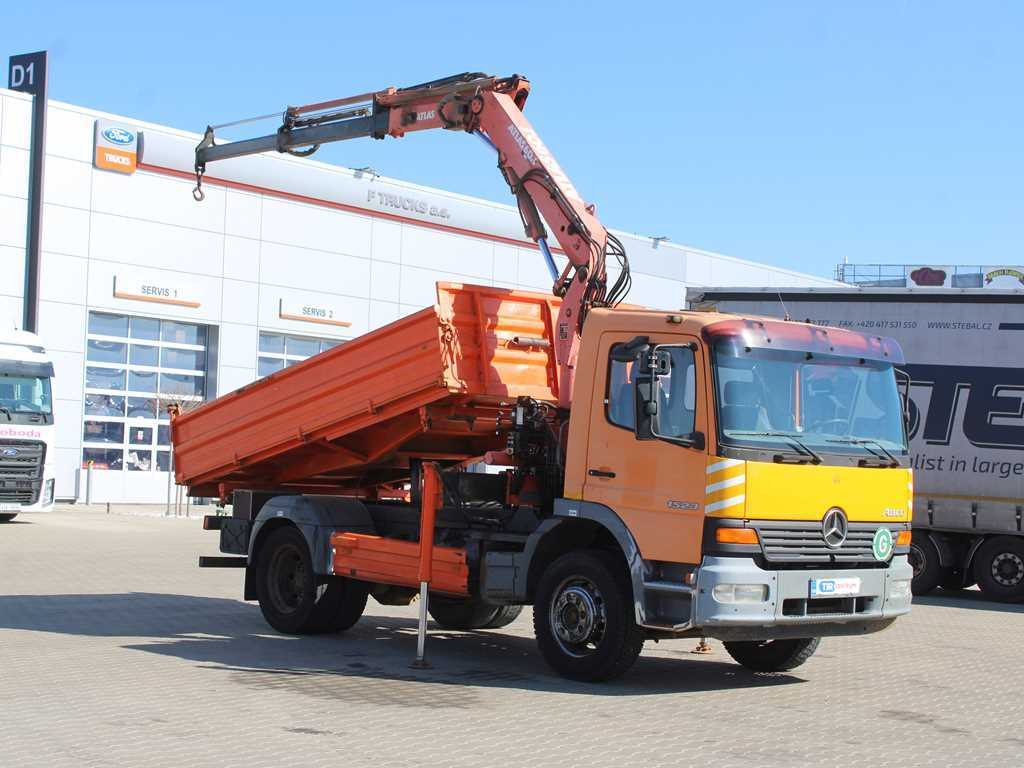 Mercedes-Benz Atego 1523, HYDRAULIC ARM ATLAS 60.1, THREE-SIDED - شاحنة قلاب, شاحنة كرين: صورة 3 Mercedes-Benz Atego 1523, HYDRAULIC ARM ATLAS 60.1, THREE-SIDED - شاحنة قلاب, شاحنة كرين: صورة 3