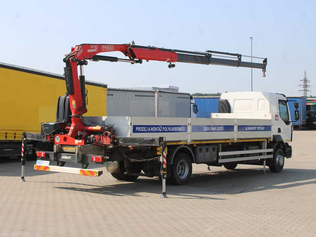 Renault D 250, EURO 6, SIDE, HYDRAULIC ARM FASSI F110 - شاحنات مسطحة, شاحنة كرين: صورة 4 Renault D 250, EURO 6, SIDE, HYDRAULIC ARM FASSI F110 - شاحنات مسطحة, شاحنة كرين: صورة 4