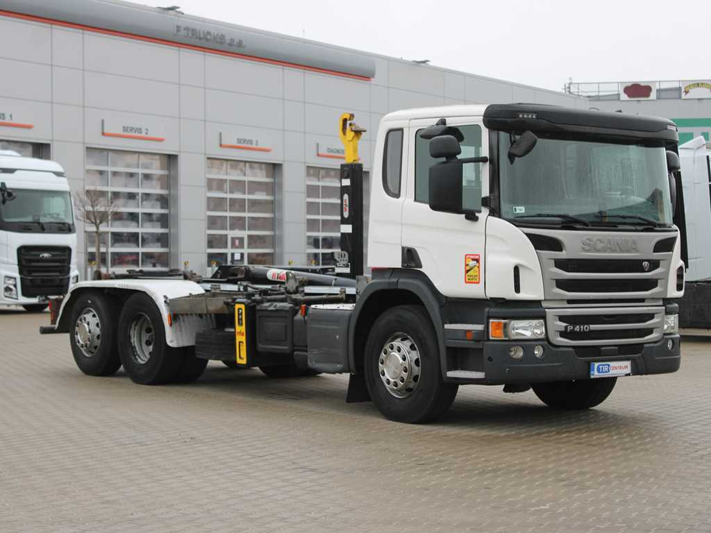 Scania P410, EURO 6, 6X2, CONTAINER HOOK CARRIER, LIFTING AXLE - شاحنة ذات خطاف: صورة 3 Scania P410, EURO 6, 6X2, CONTAINER HOOK CARRIER, LIFTING AXLE - شاحنة ذات خطاف: صورة 3