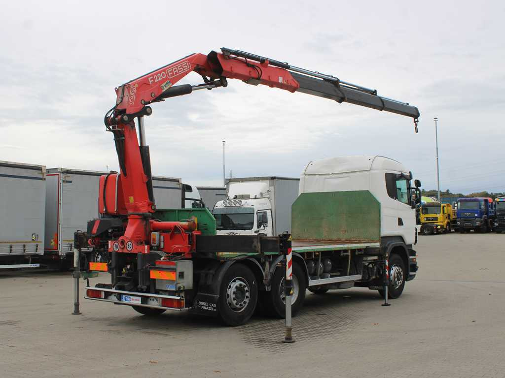 Scania R 500, 6X2, EURO 4, OPTICRUISE, HYDRAULIC ARM FASSI F220A.23 - شاحنات مسطحة, شاحنة كرين: صورة 4 Scania R 500, 6X2, EURO 4, OPTICRUISE, HYDRAULIC ARM FASSI F220A.23 - شاحنات مسطحة, شاحنة كرين: صورة 4