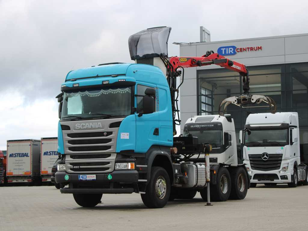 Scania R490, 6X4, EURO 6, DOUBLE CIRCUIT HYDRAULIC, PALFINGER EPSILON M13Z91 - وحدة جر: صورة 1 Scania R490, 6X4, EURO 6, DOUBLE CIRCUIT HYDRAULIC, PALFINGER EPSILON M13Z91 - وحدة جر: صورة 1