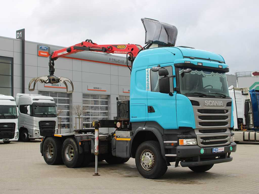 Scania R490, 6X4, EURO 6, DOUBLE CIRCUIT HYDRAULIC, PALFINGER EPSILON M13Z91 - وحدة جر: صورة 3 Scania R490, 6X4, EURO 6, DOUBLE CIRCUIT HYDRAULIC, PALFINGER EPSILON M13Z91 - وحدة جر: صورة 3