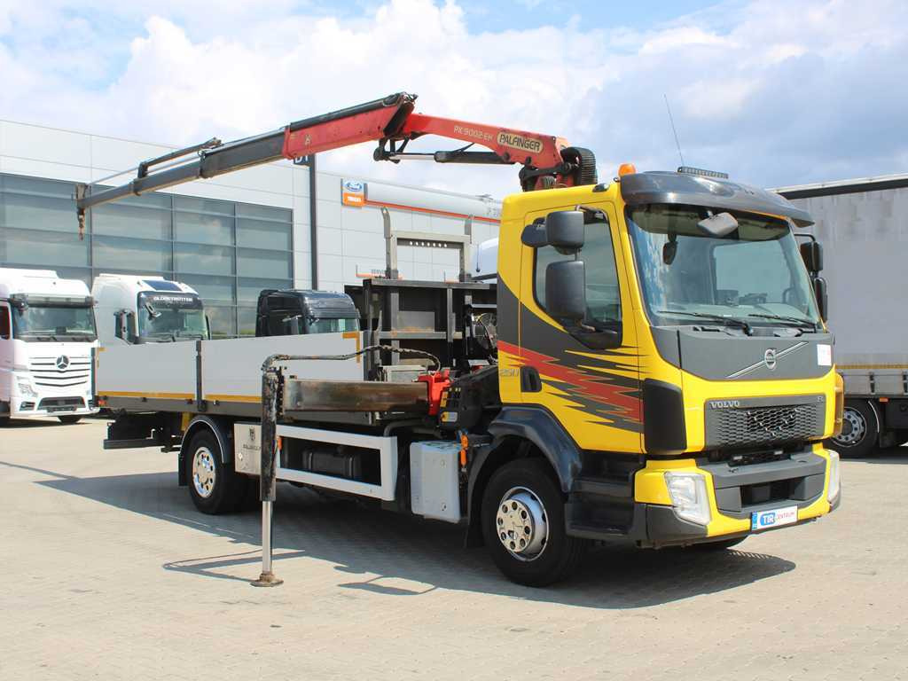 Volvo FL 250, EURO 6, SIDES, CAMERA, HYDRAULIC ARM PALFINGER PK 9002 EH - شاحنات مسطحة, شاحنة كرين: صورة 3 Volvo FL 250, EURO 6, SIDES, CAMERA, HYDRAULIC ARM PALFINGER PK 9002 EH - شاحنات مسطحة, شاحنة كرين: صورة 3