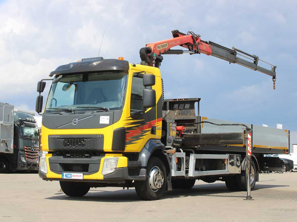 Volvo FL 250, EURO 6, SIDES, CAMERA, HYDRAULIC ARM PALFINGER PK 9002 EH - شاحنات مسطحة, شاحنة كرين: صورة 1 Volvo FL 250, EURO 6, SIDES, CAMERA, HYDRAULIC ARM PALFINGER PK 9002 EH - شاحنات مسطحة, شاحنة كرين: صورة 1
