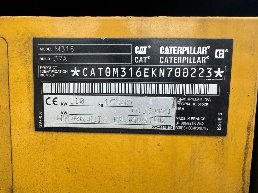 CAT M316 F - حفارة: صورة 5 CAT M316 F - حفارة: صورة 5