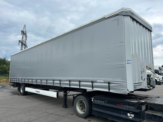 Krone 1-achs Auflieger, Heckabstützung XL Zertifikat, Edscha-Verdeck, - نصف مقطورة ستارة: صورة 3 Krone 1-achs Auflieger, Heckabstützung XL Zertifikat, Edscha-Verdeck, - نصف مقطورة ستارة: صورة 3