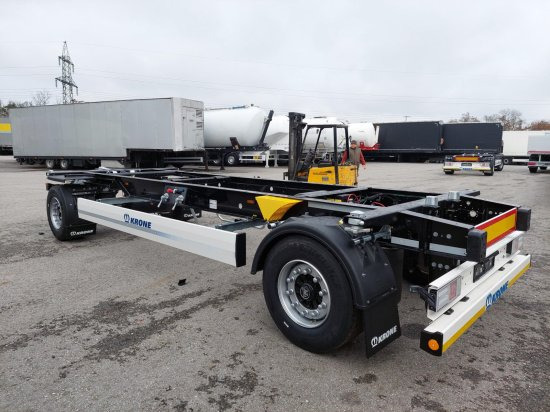 Krone AZW 18, Maxilafette, Verstelldeichsel - مقطورة نقل الحاويات: صورة 4 Krone AZW 18, Maxilafette, Verstelldeichsel - مقطورة نقل الحاويات: صورة 4