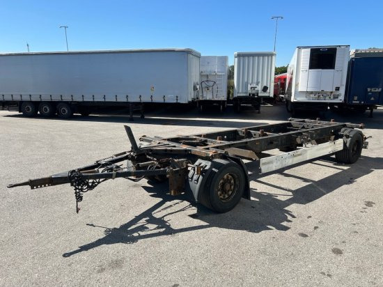 Krone AZW, Maxi BDF-Lafette, BPW-Achsen - مقطورة نقل الحاويات: صورة 1 Krone AZW, Maxi BDF-Lafette, BPW-Achsen - مقطورة نقل الحاويات: صورة 1