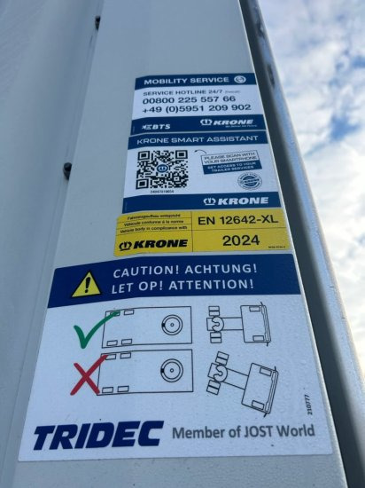 جديدة نصف مقطورة ستارة Krone City Liner Profi, 1-Achs- Zwangsgelenkt, Dhollandia LBW 2000kg,: صورة 15 جديدة نصف مقطورة ستارة Krone City Liner Profi, 1-Achs- Zwangsgelenkt, Dhollandia LBW 2000kg,: صورة 15