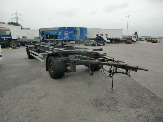 Krone Maxi Lafette BPW Achsen 3 Stück - مقطورة نقل الحاويات: صورة 3 Krone Maxi Lafette BPW Achsen 3 Stück - مقطورة نقل الحاويات: صورة 3