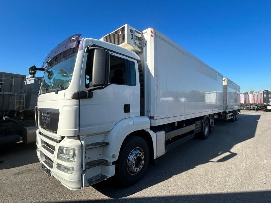 MAN TGS 26.360 6x2 LL, Tiefkühlkoffer Intarder, Liftachse - شاحنة الفريزر: صورة 1 MAN TGS 26.360 6x2 LL, Tiefkühlkoffer Intarder, Liftachse - شاحنة الفريزر: صورة 1