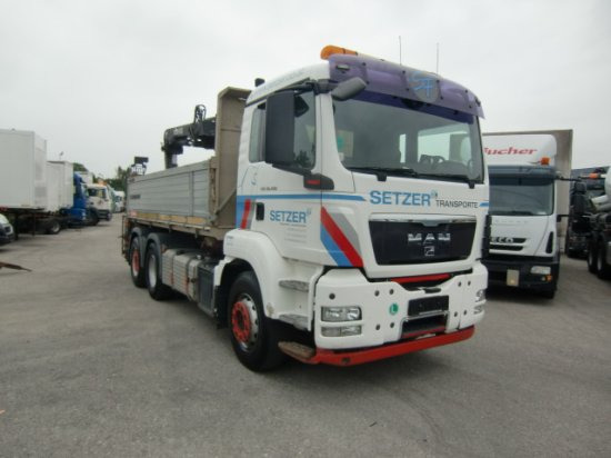 MAN TGS 26.400 3-Seitenkipper, 6x2-2 Lenkachse HIAB 144ES -3DUO - شاحنة قلاب, شاحنة كرين: صورة 3 MAN TGS 26.400 3-Seitenkipper, 6x2-2 Lenkachse HIAB 144ES -3DUO - شاحنة قلاب, شاحنة كرين: صورة 3