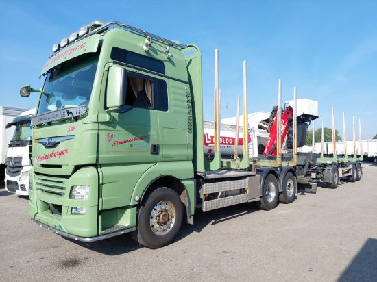 MAN TGX 26.500 6x4x4 Holztransporter, Motor Neu OHNE ANHÄNGER - شاحنة قطع الأشجار, شاحنة كرين: صورة 1 MAN TGX 26.500 6x4x4 Holztransporter, Motor Neu OHNE ANHÄNGER - شاحنة قطع الأشجار, شاحنة كرين: صورة 1