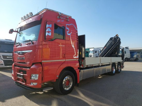 MAN TGX 26.510 BL Pritsche, Intarder, HIAB X-HIPRO 558EP-5, Alu-Felgen, Lenkachse, - شاحنات مسطحة, شاحنة كرين: صورة 1 MAN TGX 26.510 BL Pritsche, Intarder, HIAB X-HIPRO 558EP-5, Alu-Felgen, Lenkachse, - شاحنات مسطحة, شاحنة كرين: صورة 1