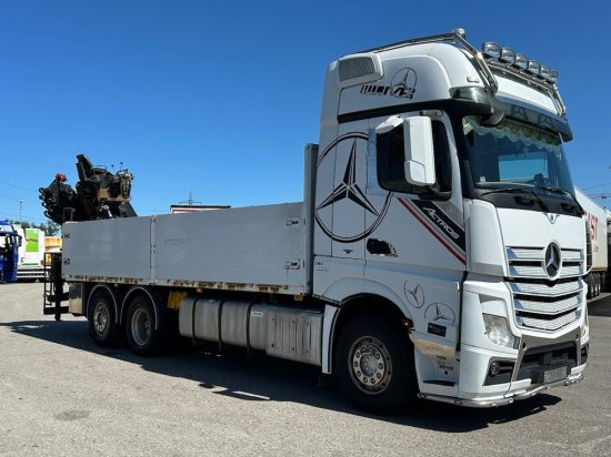 Mercedes-Benz Actros 2545 L 6x2, Retarder, Pritsche, Hiab XS 166 D-4 PRO, E5 - شاحنات مسطحة, شاحنة كرين: صورة 3 Mercedes-Benz Actros 2545 L 6x2, Retarder, Pritsche, Hiab XS 166 D-4 PRO, E5 - شاحنات مسطحة, شاحنة كرين: صورة 3