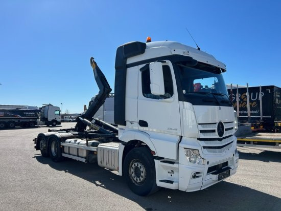 Mercedes-Benz Actros 2545L 6x2 Hyva Abroller, E6 ,Retarder, Lenk-Liftachse, - شاحنة ذات خطاف: صورة 3 Mercedes-Benz Actros 2545L 6x2 Hyva Abroller, E6 ,Retarder, Lenk-Liftachse, - شاحنة ذات خطاف: صورة 3