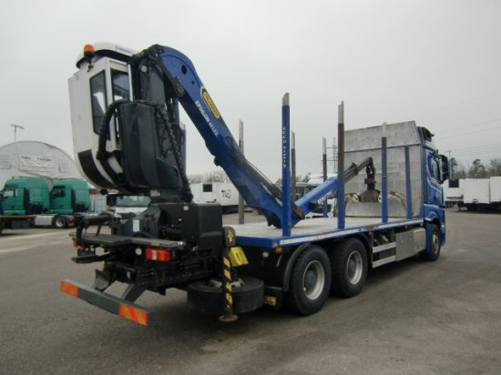 Mercedes-Benz Actros 2653 6x4 Holz Palfinger Kabinenkran - شاحنة قطع الأشجار, شاحنة كرين: صورة 4 Mercedes-Benz Actros 2653 6x4 Holz Palfinger Kabinenkran - شاحنة قطع الأشجار, شاحنة كرين: صورة 4