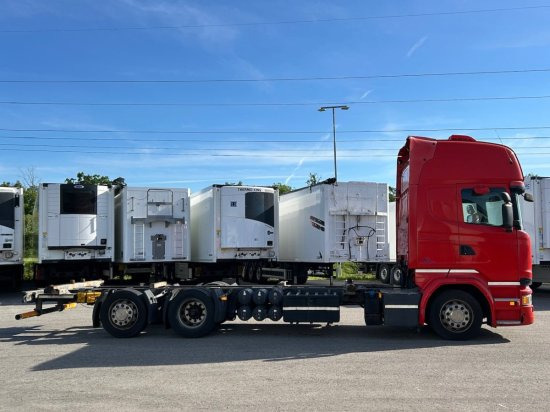 Scania R410 6x2 Topline, BDF, E6, Automatik, Redarter, Standklima, Liftachse - شاحنات الحاويات / جسم علوي قابل للتغيير شاحنة: صورة 4 Scania R410 6x2 Topline, BDF, E6, Automatik, Redarter, Standklima, Liftachse - شاحنات الحاويات / جسم علوي قابل للتغيير شاحنة: صورة 4