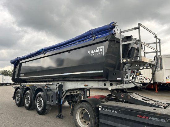 Schmitz Kippmulde 24m³, Stahl-light Chassis, Liftachse, Rollplane - قلابة نصف مقطورة نصف مقطورة قلابة: صورة 1 Schmitz Kippmulde 24m³, Stahl-light Chassis, Liftachse, Rollplane - قلابة نصف مقطورة نصف مقطورة قلابة: صورة 1